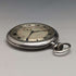 Reloj de bolsillo Longines antiguo, circa 1916, caja de plata delgada de cara abierta, en buen estado de funcionamiento