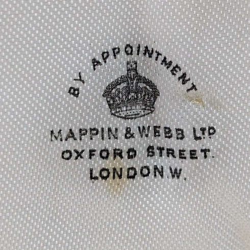 1938 年英國復古琺瑯裝飾純銀茶匙 6 件套裝在一個盒子中 MAPPIN 和 WEBB