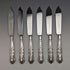 1973 British Vintage Sterling Silver Handle Cutlery 6 Pair Set Boxed Harrison Brothers