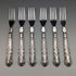 1973 British Vintage Sterling Silver Handle Cutlery 6 Pair Set Boxed Harrison Brothers