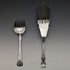 Late 19th century British antique silver plate fish server set in box Levesley Brothers