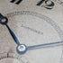 Reloj de bolsillo Longines antiguo de alrededor de 1924, caja saboneta extraplana de plata, en buen estado de funcionamiento