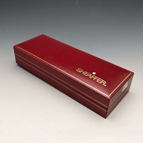Juego de pluma estilográfica y bolígrafo vintage Sheaffer de EE. UU., chapado en oro, en estuche