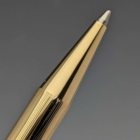 Juego de pluma estilográfica y bolígrafo vintage Sheaffer de EE. UU., chapado en oro, en estuche