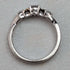 Anillo de plata de ley y oro de 9 quilates con circonita cúbica, joyería vintage británica