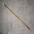 Circa 1900 British antique gentleman's walking stick, golf ball shaped, round handle, 88cm