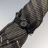1932 British Vintage Men's Umbrella, Woven Pattern, Sterling Silver, Round Handle, 87cm
