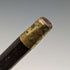 1901 British antique gentleman's walking stick, pure silver, engraved pattern, round handle, 89cm