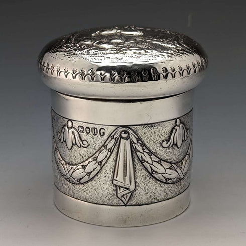 1883年 英国古董纯银茶叶罐 110克 JOHN SEPTIMUS BERESFORD
