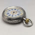 Early 20th century antique Swiss finely engraved pure silver case ladies' pocket watch works well