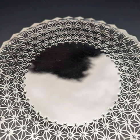 20世纪初 英国古董镀银盘 直径27cm Mappin&Webb
