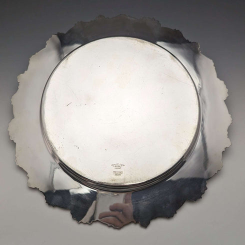 20세기 초 영국 앤틱 실버 플레이트 디쉬 지름 30cm Alex Clark