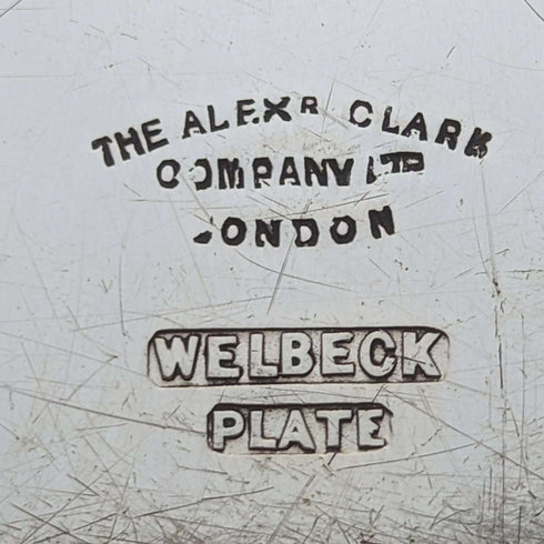 20세기 초 영국 앤틱 실버 플레이트 디쉬 지름 30cm Alex Clark