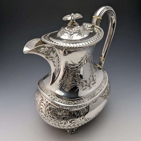 1900年左右英國古董鍍銀水壺阿特金兄弟