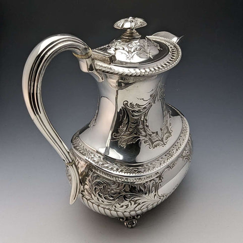 1900年左右英國古董鍍銀水壺阿特金兄弟