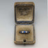 Caja para anillos de cuero vintage británica Alfred Wolf Ltd
