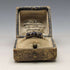 Caja para anillos de cuero vintage británica Alfred Wolf Ltd