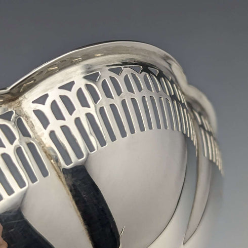 1924 年英國古董純銀蜜餞直徑 12 厘米 145 克 Mappin&Webb