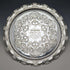 Salva de plata chapada, antigüedad inglesa de alrededor de 1907, 32 cm de diámetro, Henry Atkins