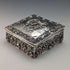 Early 20th Century German Antique 800 Silver Embossed Square Box 94g