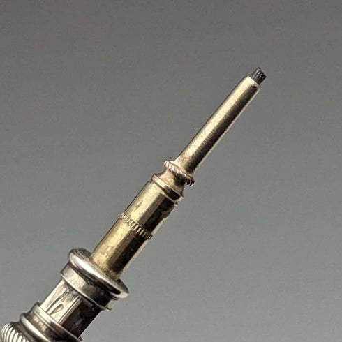 英国アンティーク シルバープレート製 シャープペンシル ガラス装飾 伸縮式43-59mm