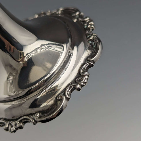 1910年 英国アンティーク 純銀製コンポート ペア 直径14cm 計328g Mappin & Webb
