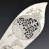 Around 1870 British Antique White Pearl Shell Handle Silver Plated Fish Server Pair in Case