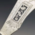 Around 1870 British Antique White Pearl Shell Handle Silver Plated Fish Server Pair in Case