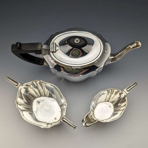 约1915年 英国古董镀银茶具套装 Kemp Brothers