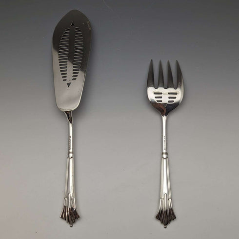 19世紀後半 英国アンティーク シルバープレート製 サーバーセット GOLDSMITHS & SILVERSMITHS