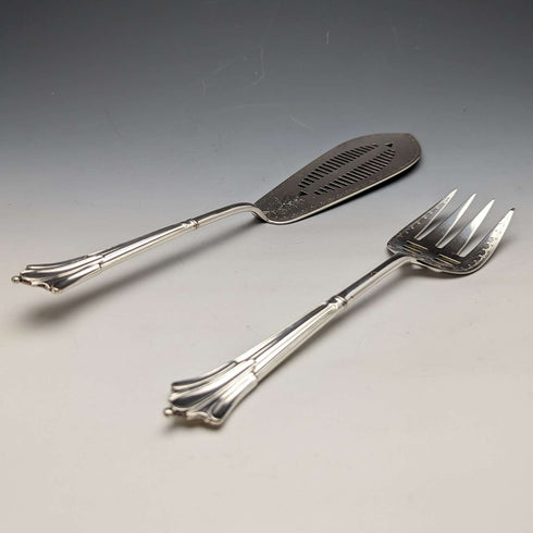 19世紀後半 英国アンティーク シルバープレート製 サーバーセット GOLDSMITHS & SILVERSMITHS