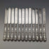 1864 British Antique Sterling Silver Dessert Cutlery 12 Pair Set Total 912g Wooden Boxed Harrison Brothers & Howson