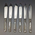 Around 1890 British Antique White Pearl Shell Handle Cutlery 6 Pair Set in Wooden Box Joseph Elliot