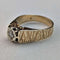 1972 British Vintage Jewelry Diamond K9 Gold Ring (Size 11) Engagement Ring