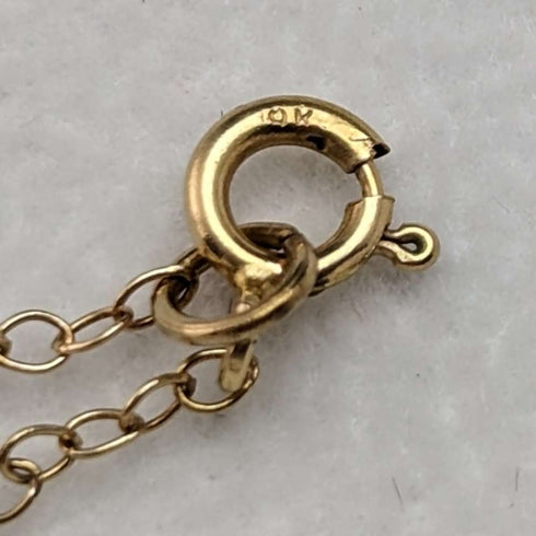 Joyería vintage británica: conjunto de collar con colgante y pendientes de oro de 9 quilates y camafeo