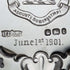 1895年 英国アンティーク 純銀製 シェル型脚付きディッシュ 238g James Dixon