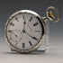 Reloj de bolsillo suizo antiguo Vencedor de principios del siglo XX, caja de plata con grabado de mariposa, en buen estado de funcionamiento.