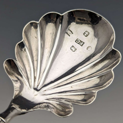 Cuchara para té de plata esterlina, antigüedad británica de 1845, FRANCIS CLARK