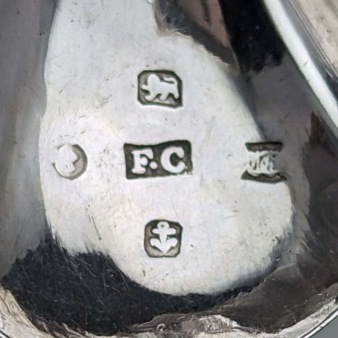 Cuchara para té de plata esterlina, antigüedad británica de 1845, FRANCIS CLARK