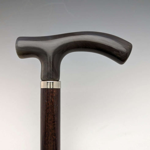 British Vintage Men's Cane Horn Style Resin Clutch Handle 95cm