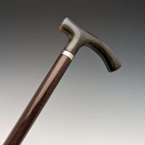 British Vintage Men's Cane Horn Style Resin Clutch Handle 95cm