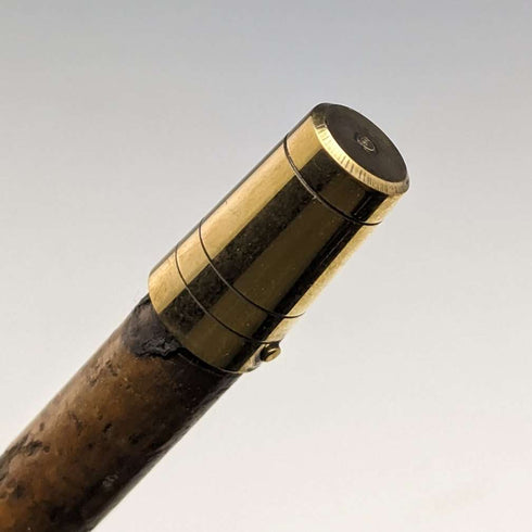 1897年 英国古董 绅士用竹制手杖 纯银装饰 85cm