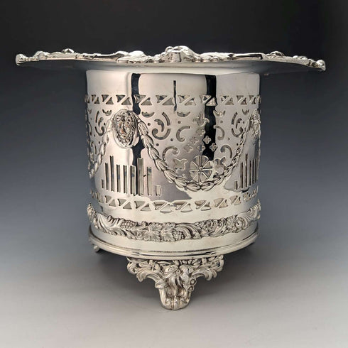 Early 19th Century British Antique Silver Plated Magnum Bottle Coaster