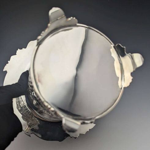 Early 19th Century British Antique Silver Plated Magnum Bottle Coaster