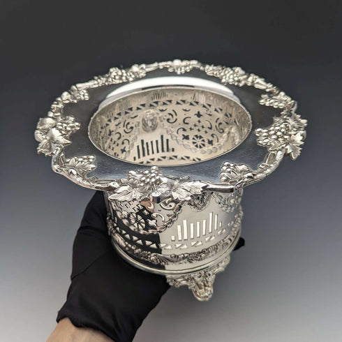 Early 19th Century British Antique Silver Plated Magnum Bottle Coaster