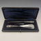 1903 British Antique Sterling Silver Handle Shoehorn Button Hook x2 Set Crisford & Norris