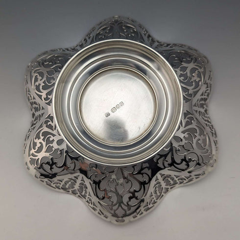 Circa 1967 British Vintage Sterling Silver Compote/Tazza 218g R Hodd & Son