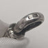Cadena Albert de plata de ley, antigua, británica, circa 1890, 25 g, con colgante de brújula de plata de ley