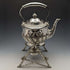 约1900年 英国古董 镀银茶壶及燃烧器支架套装 Walker & Hall