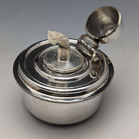 约1900年 英国古董 镀银茶壶及燃烧器支架套装 Walker & Hall